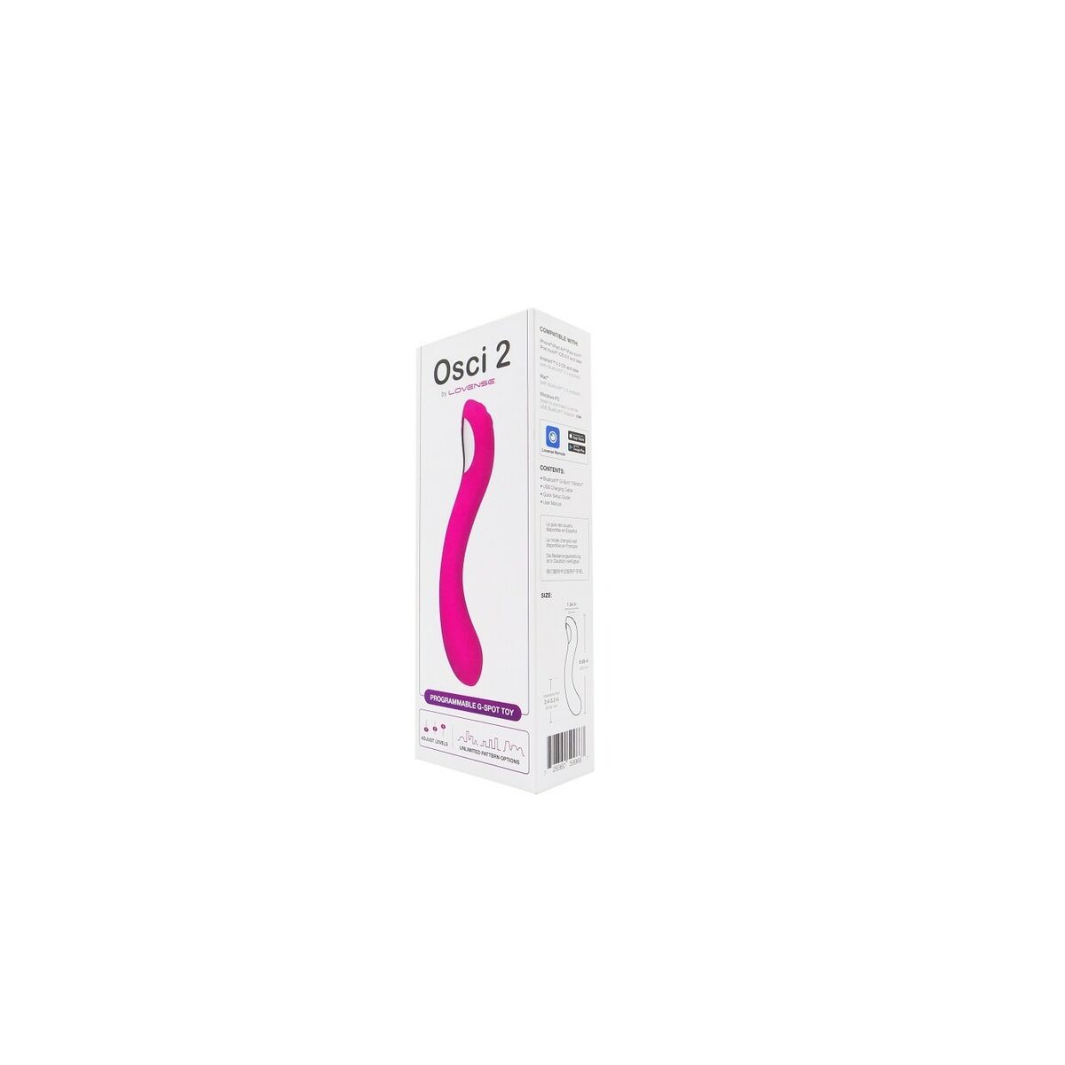 Massageapparat för par Lovense Osci Rosa - 6