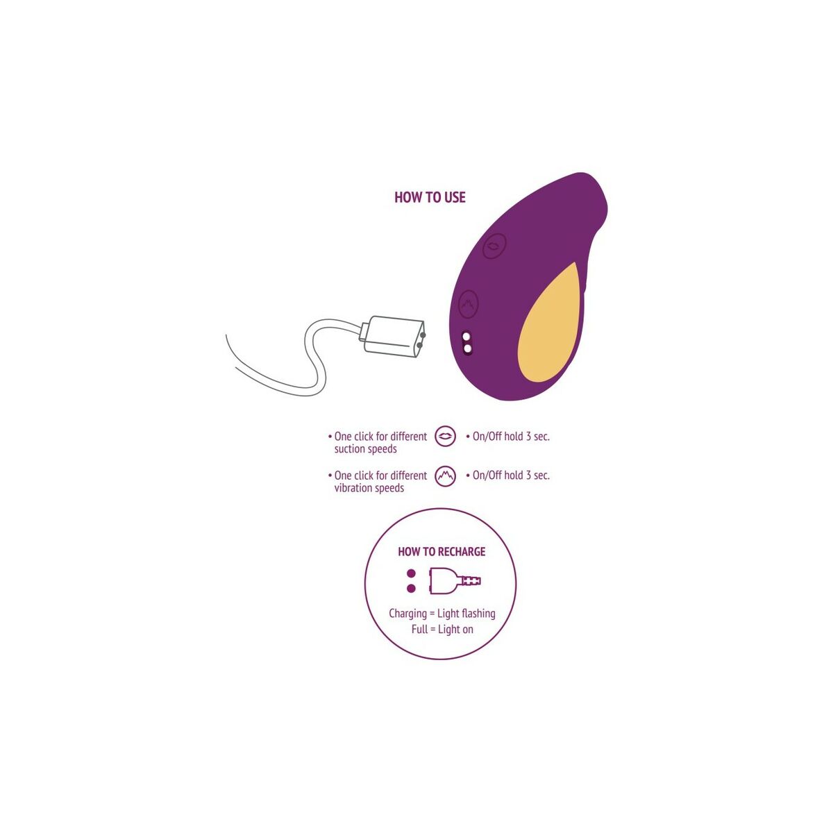 Vibrator Toy Joy Purpur - 6