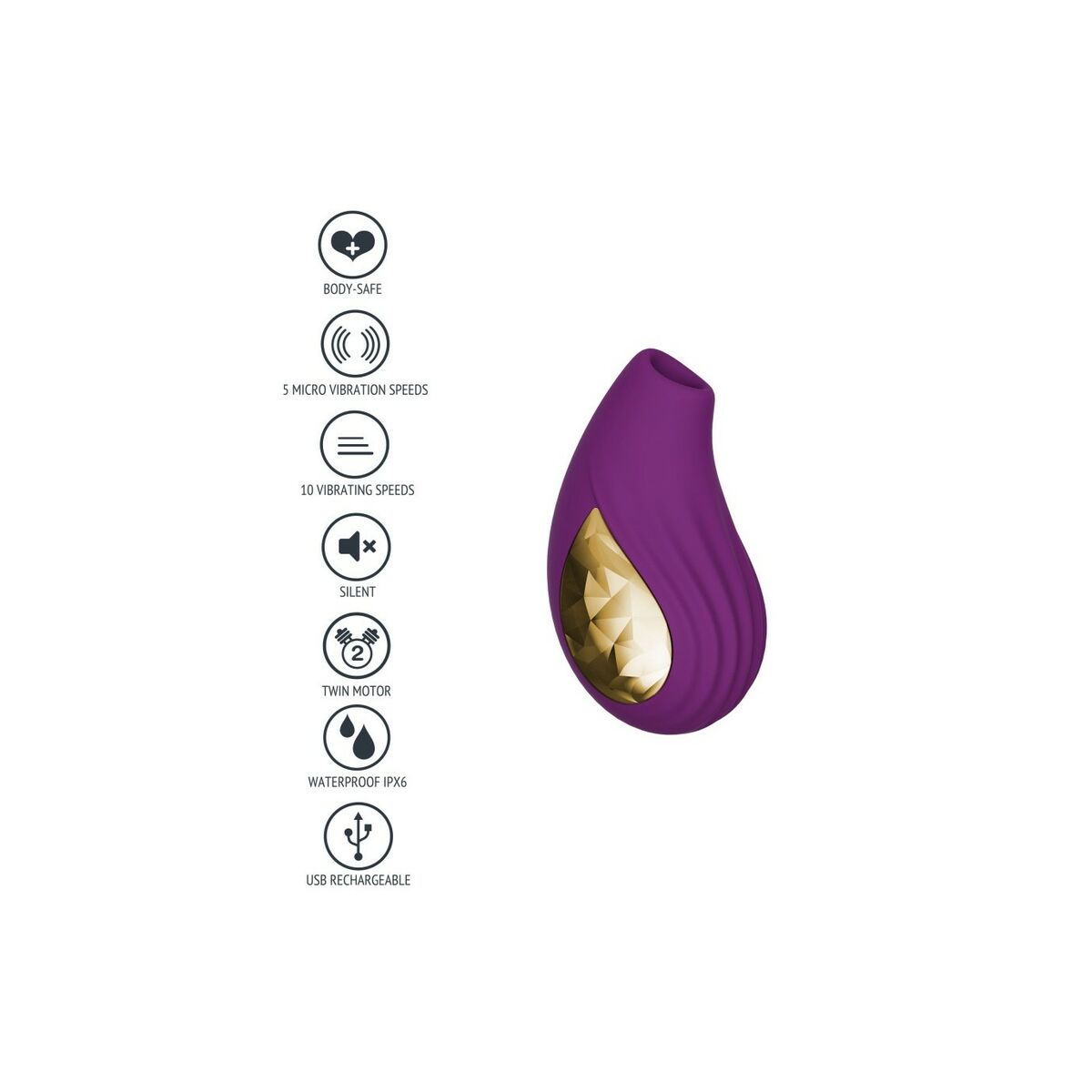 Vibrator Toy Joy Purpur - 8
