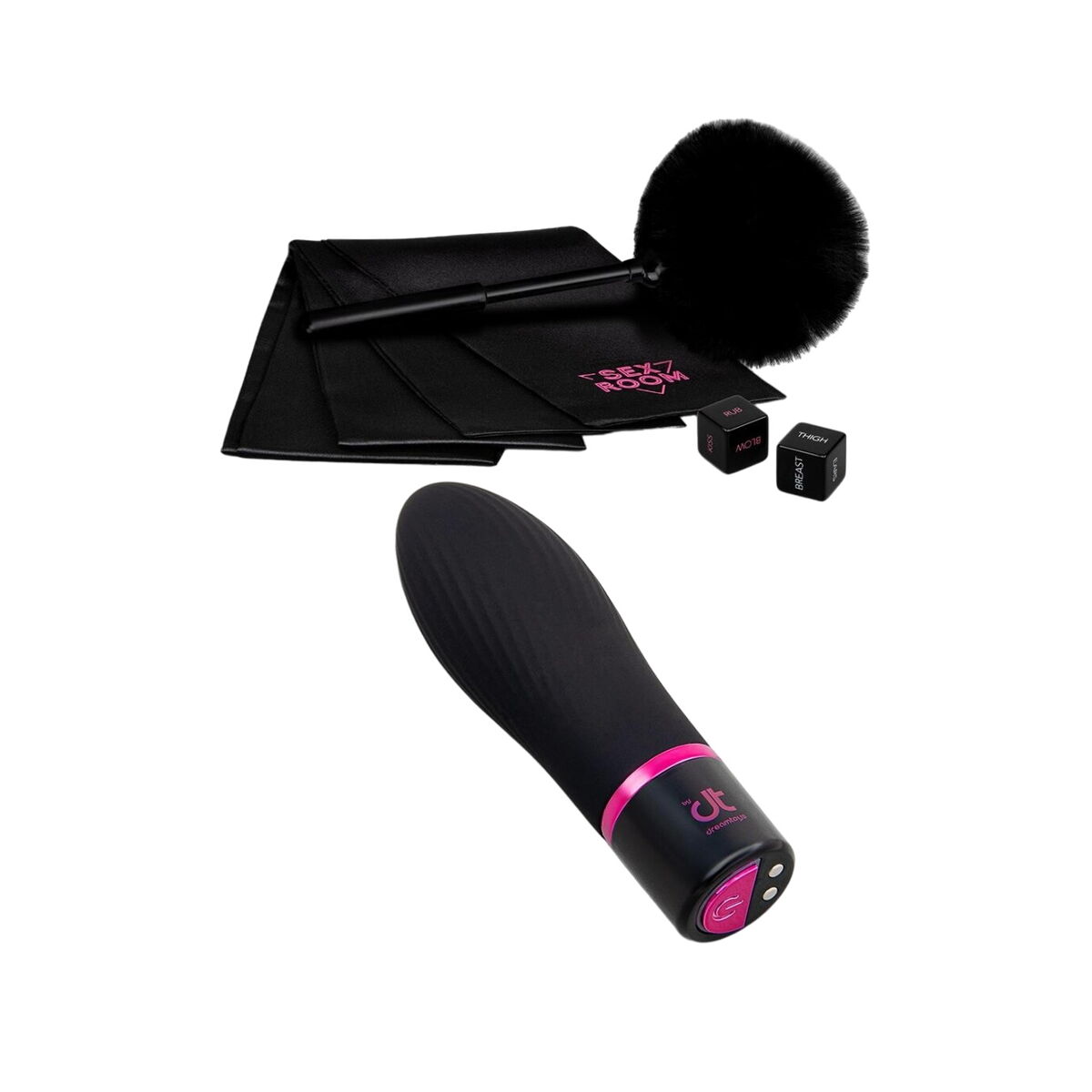 Patronvibrator Sex Room Vibe Svart Set - 4