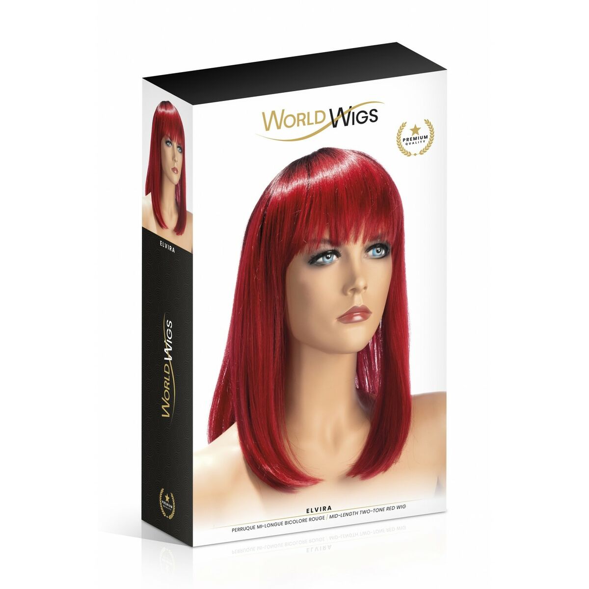 Erotisk Accessoar World Wigs Elvira Röd Peruk - 2