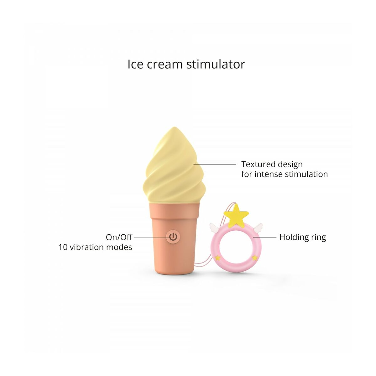 Patronvibrator Love to Love Vanilj - 3
