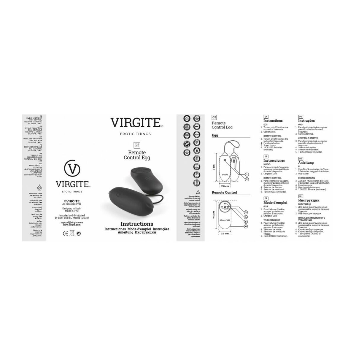 Äggvibrator Virgite Purpur - 6