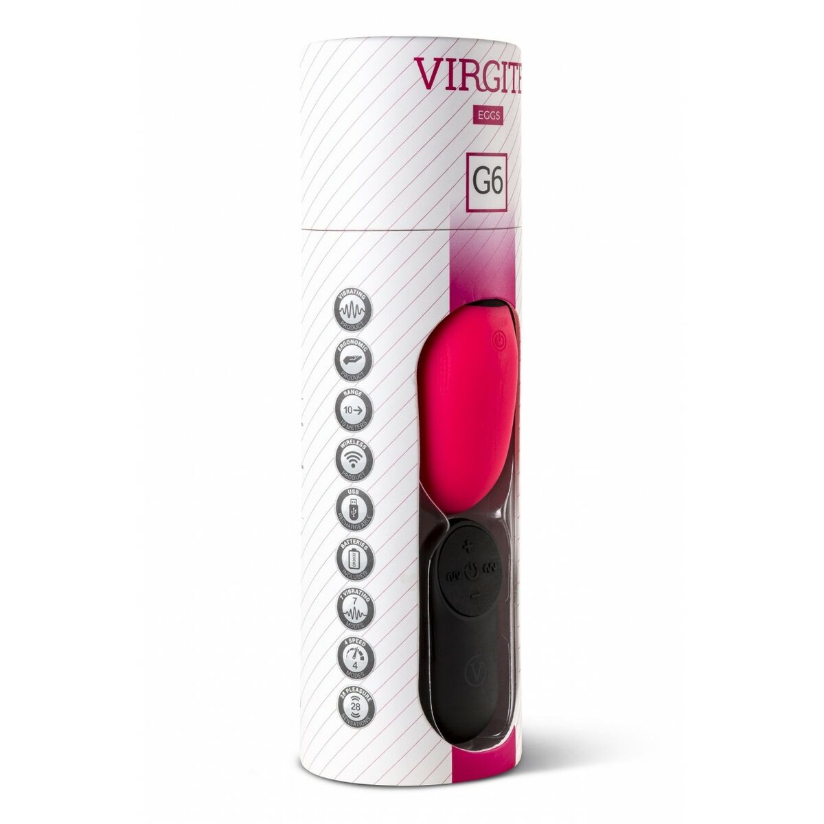 Äggvibrator Virgite Rosa - 6