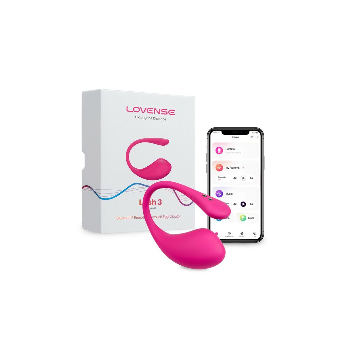 Massageapparat för par Lovense Lush 3 Rosa - 2