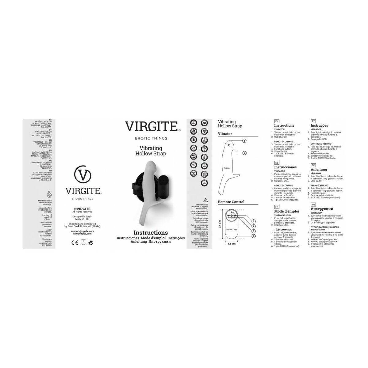 Strap-on dildo Virgite L - 8