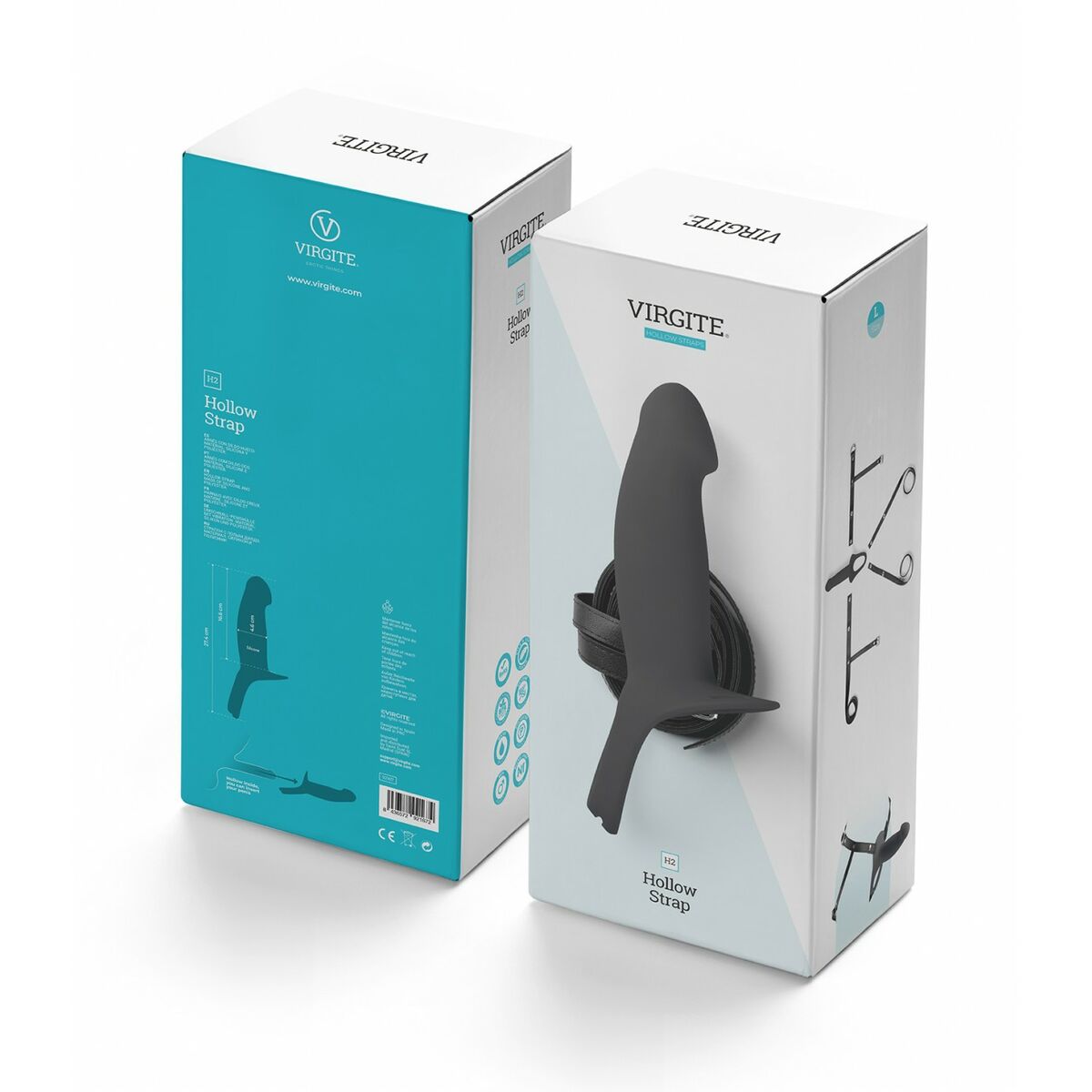 Strap-on dildo Virgite Svart L - 4