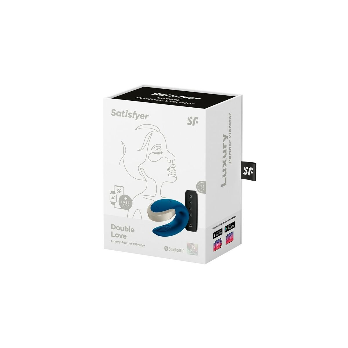 Massageapparat för par Satisfyer Double Love Blå - 4