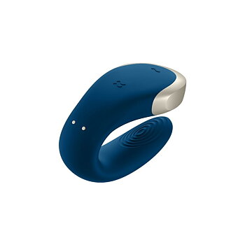 Massageapparat för par Satisfyer Double Love Blå