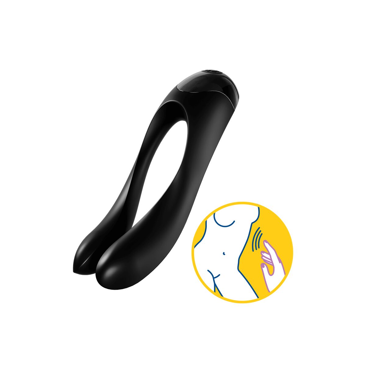 Massageapparat för par Satisfyer Candy Cane Svart - 5