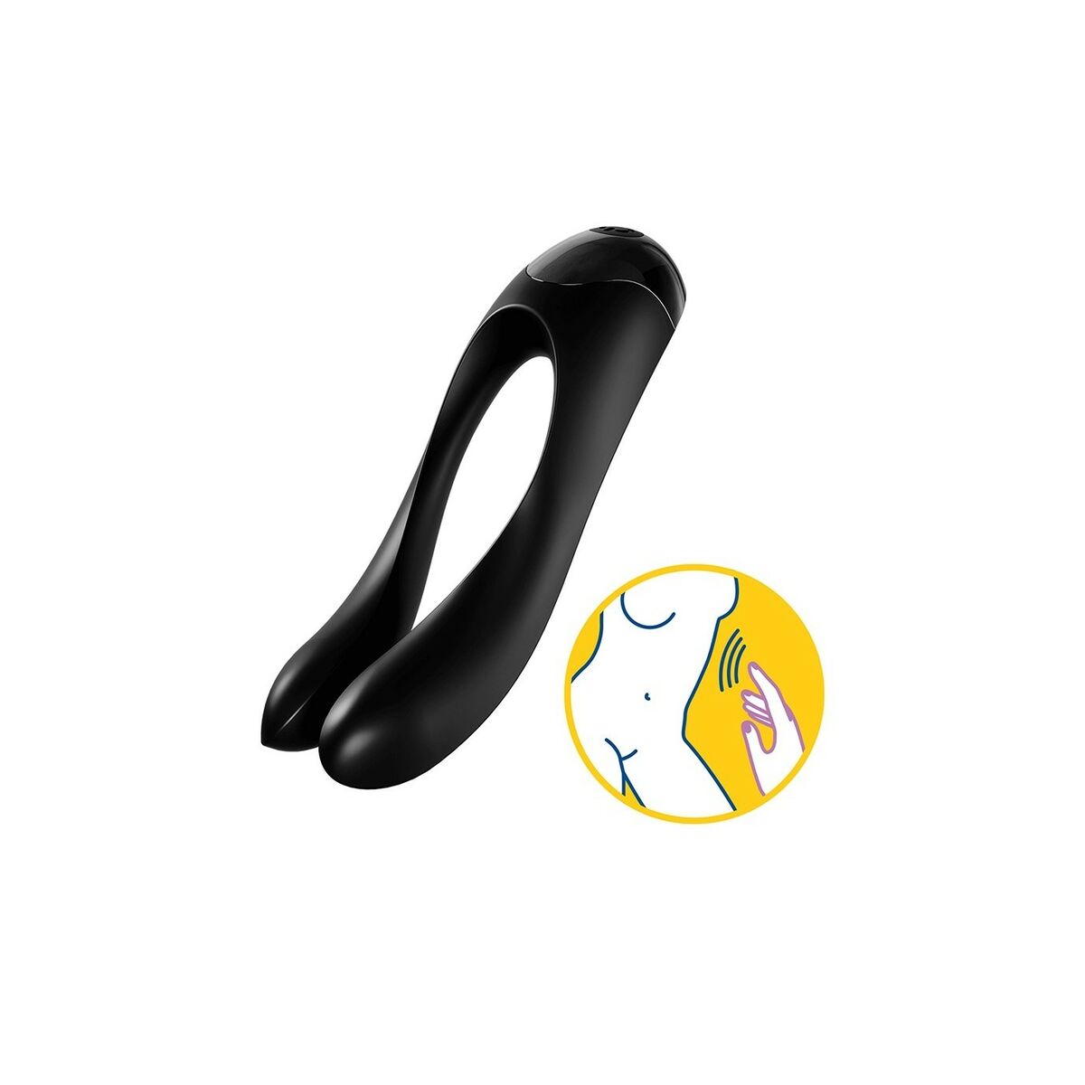 Massageapparat för par Satisfyer Candy Cane Svart - 7