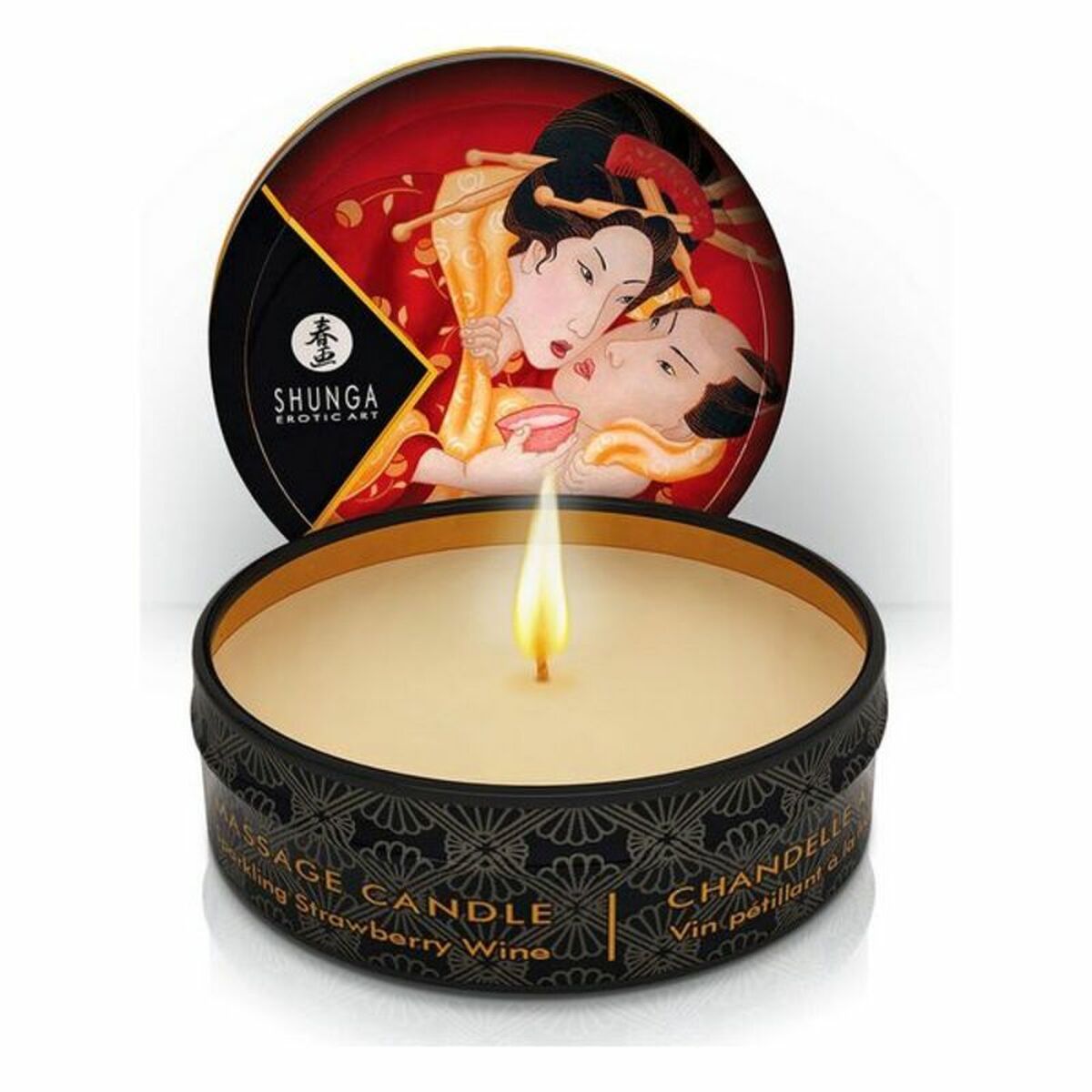 Massageljus Shunga 9046084 Jordgubbe 30 ml - 4