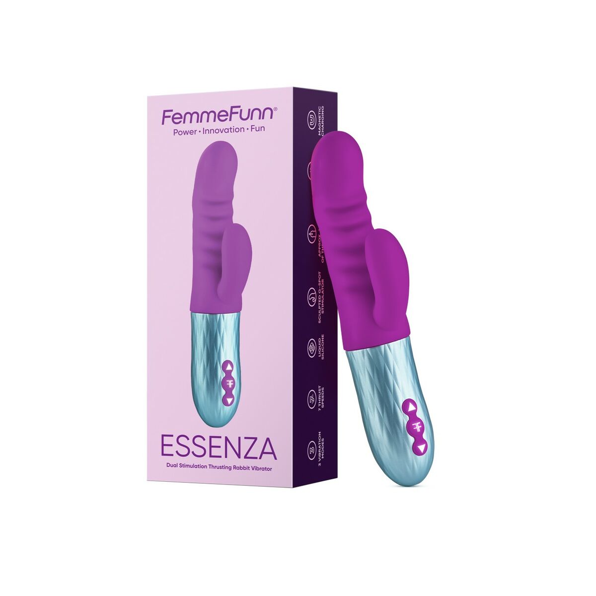 Dubbelvibrator Dual Stimulation Vibe FemmeFunn Essenza Purpur - 2