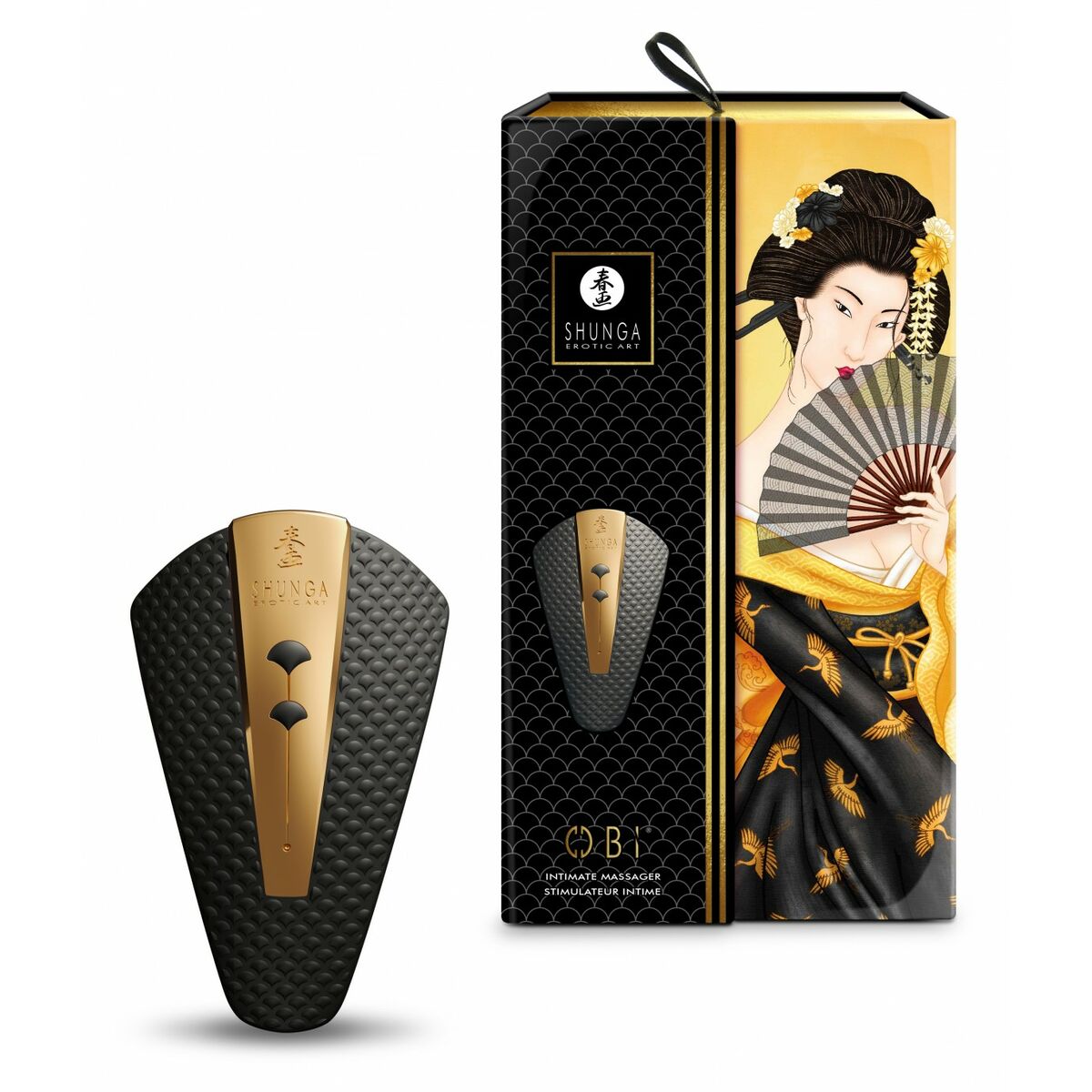 Vibrator Shunga Obi Svart - 6