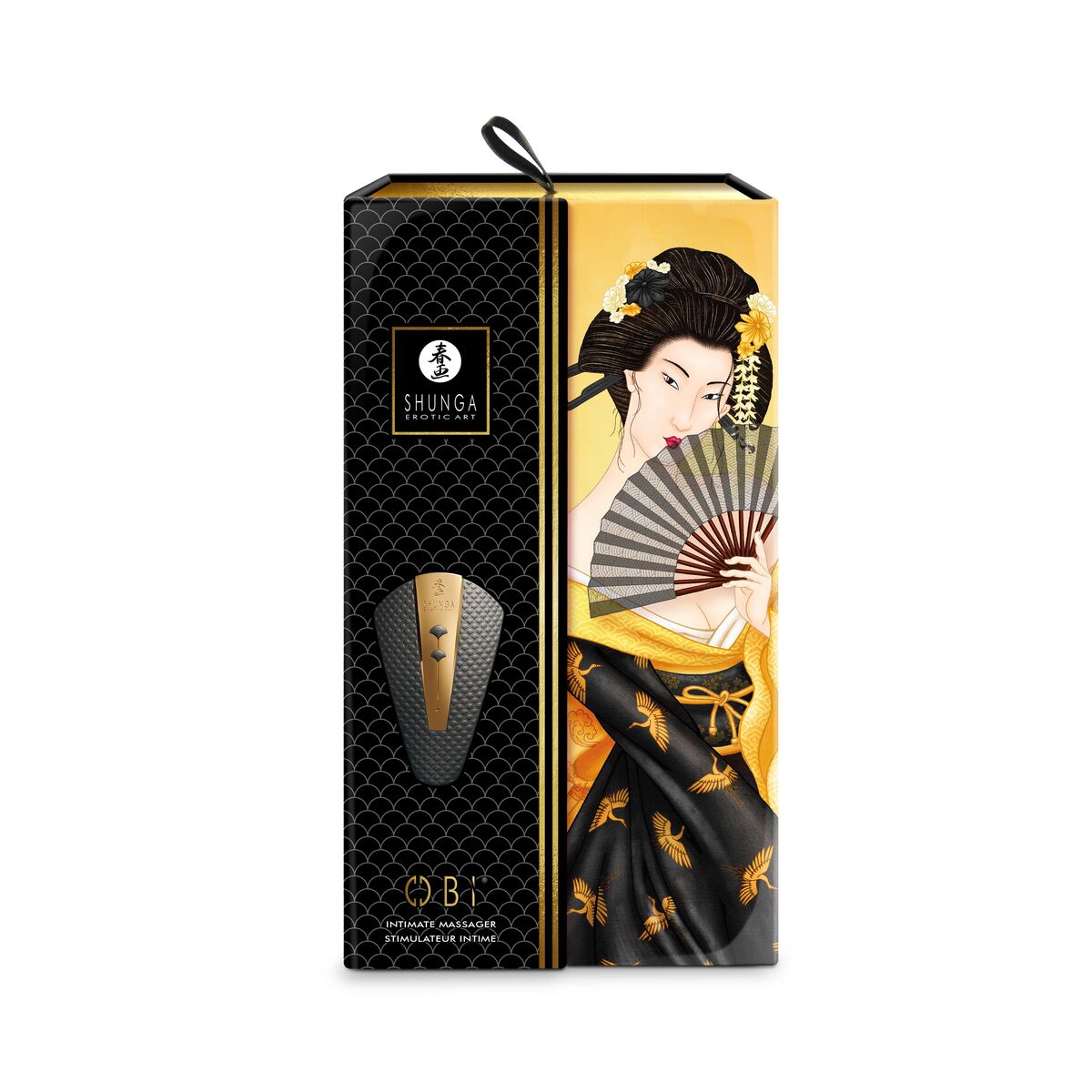 Vibrator Shunga Obi Svart - 8