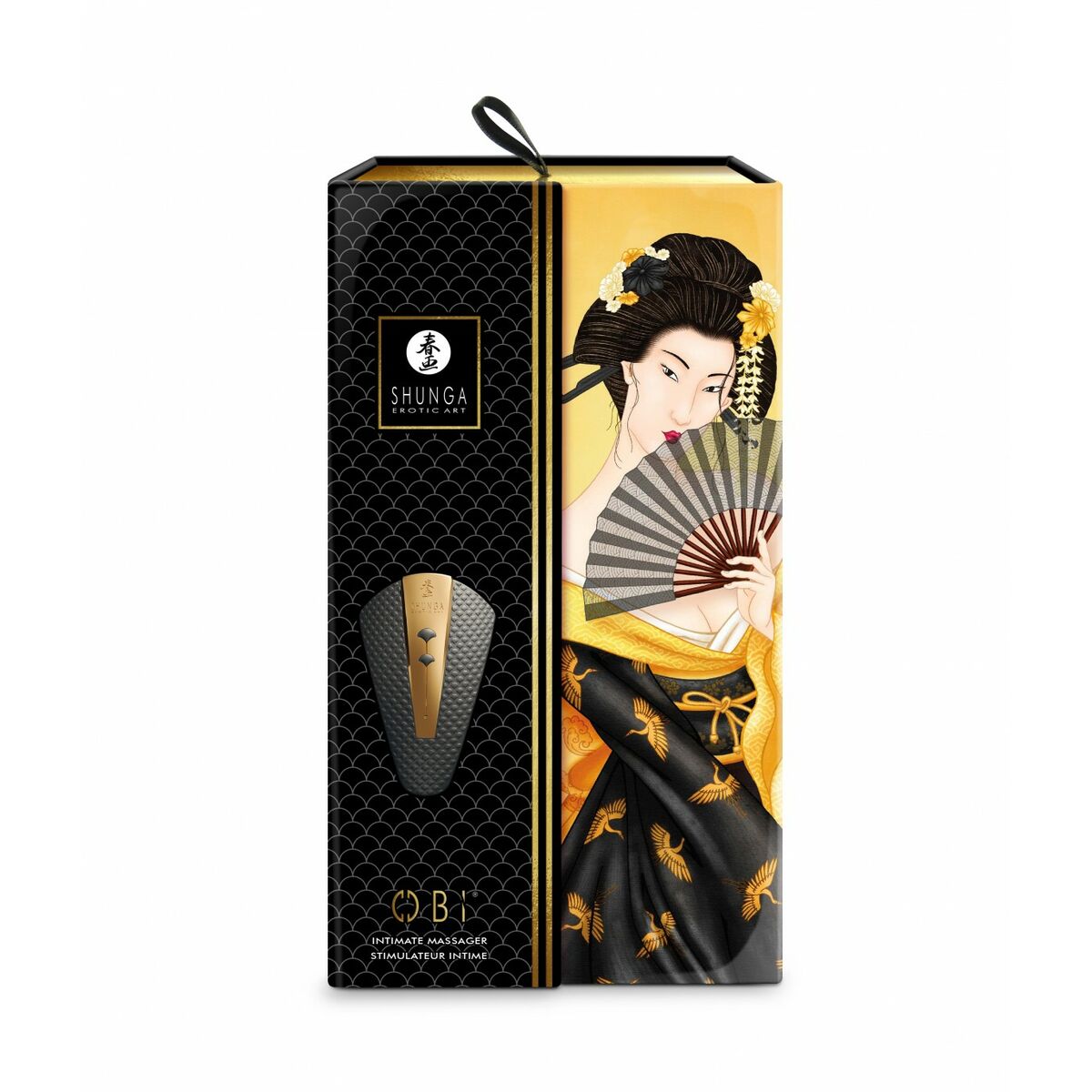 Vibrator Shunga Obi Svart - 4