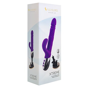 Dubbelvibrator Dual Stimulation Vibe S Pleasures Svart Lila