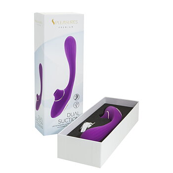 Dubbelvibrator Dual Stimulation Vibe S Pleasures Lila