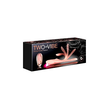 Dubbelvibrator Dual Stimulation Vibe Rocks-Off Rosa