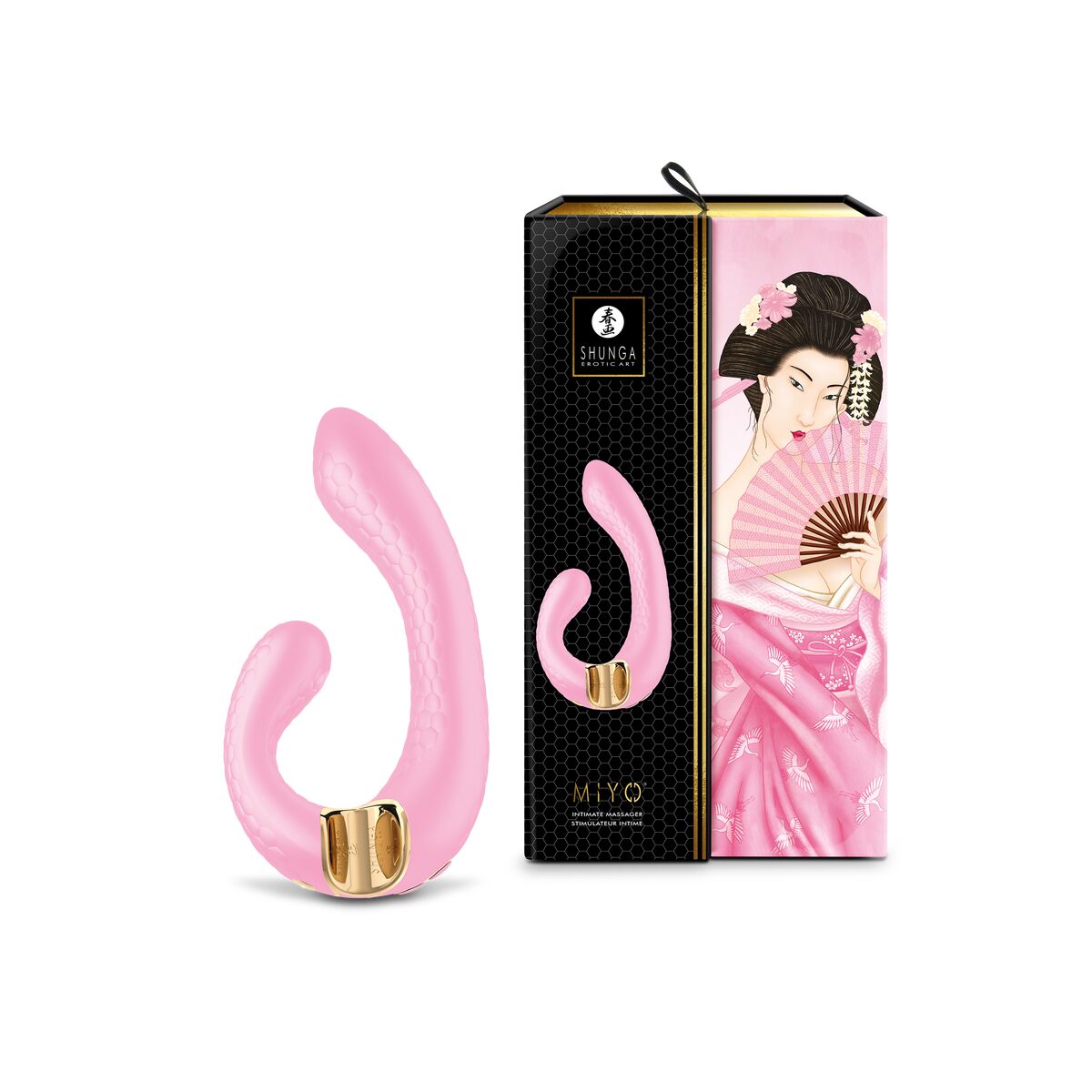 Dubbelvibrator Dual Stimulation Vibe Shunga Miyo Rosa - 7