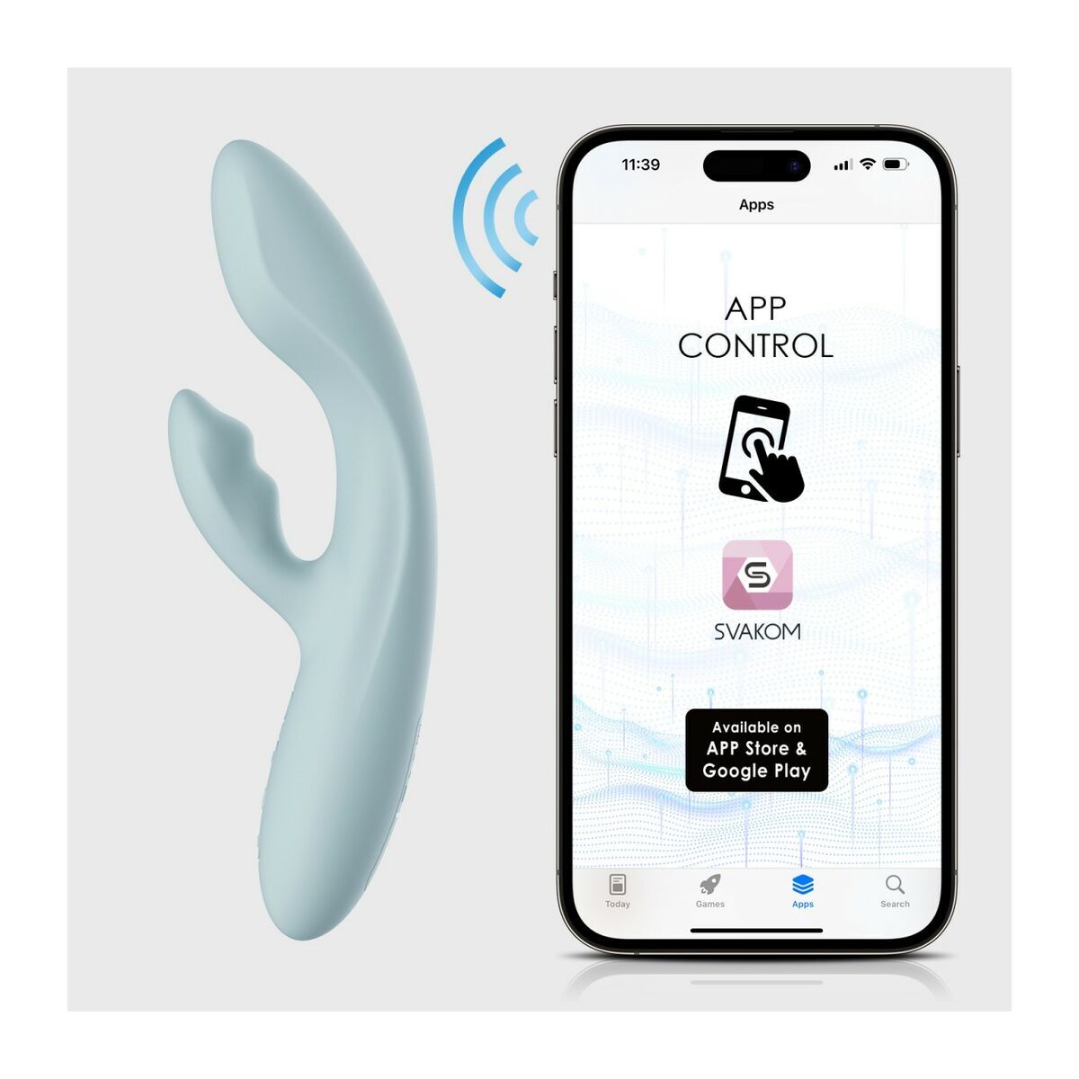 Dubbelvibrator Dual Stimulation Vibe Svakom Turkos - 4
