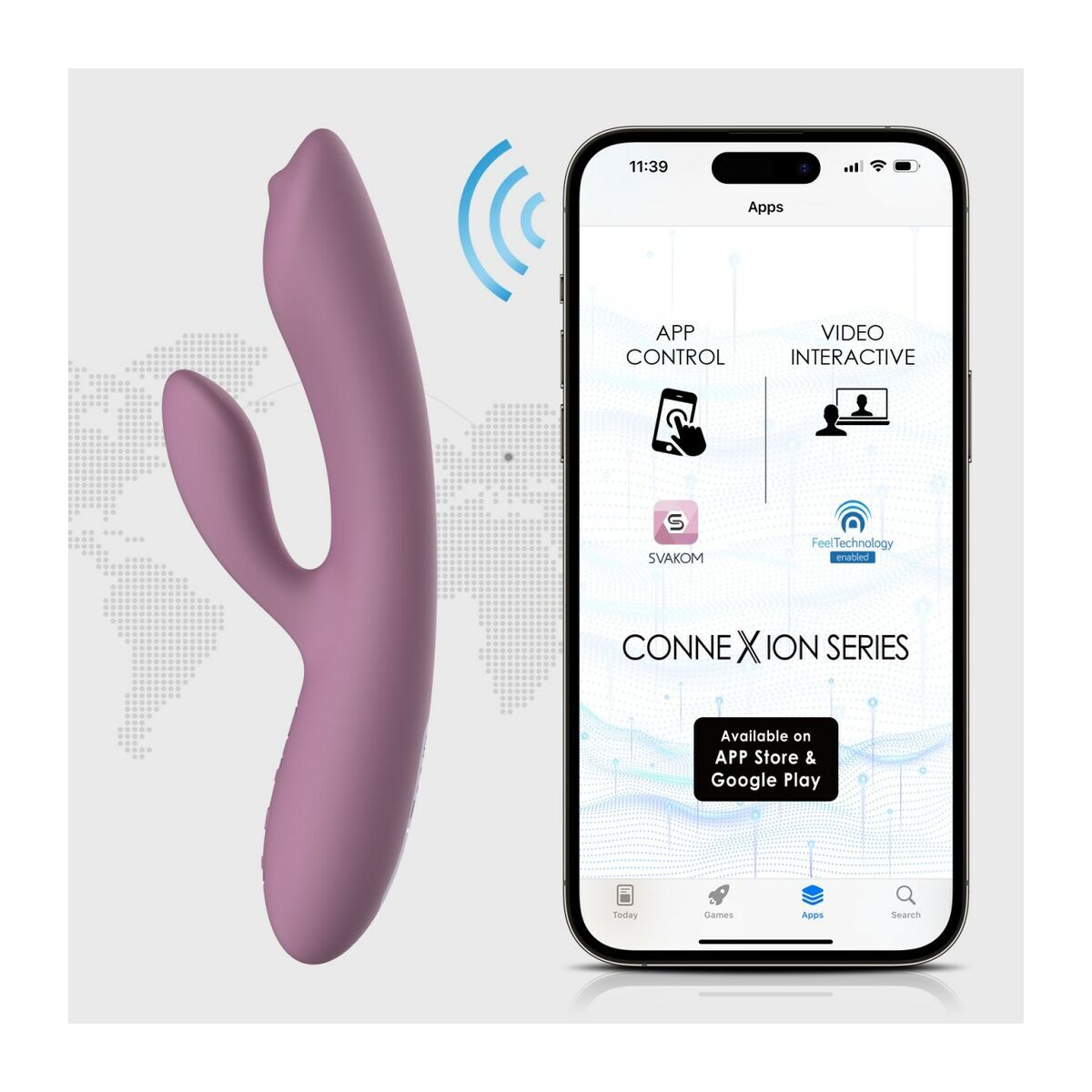 Dubbelvibrator Dual Stimulation Vibe Svakom Lila - 4