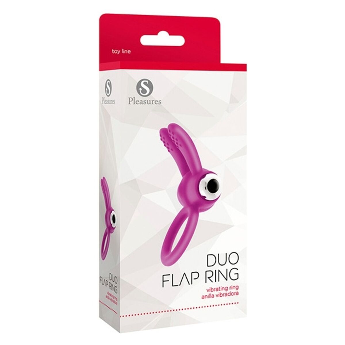 Penisring S Pleasures Duo Flap Rosa - 2