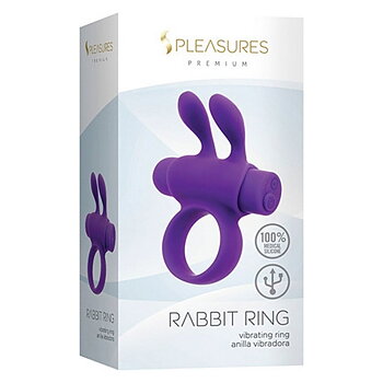 Penisring S Pleasures Rabbit Violett
