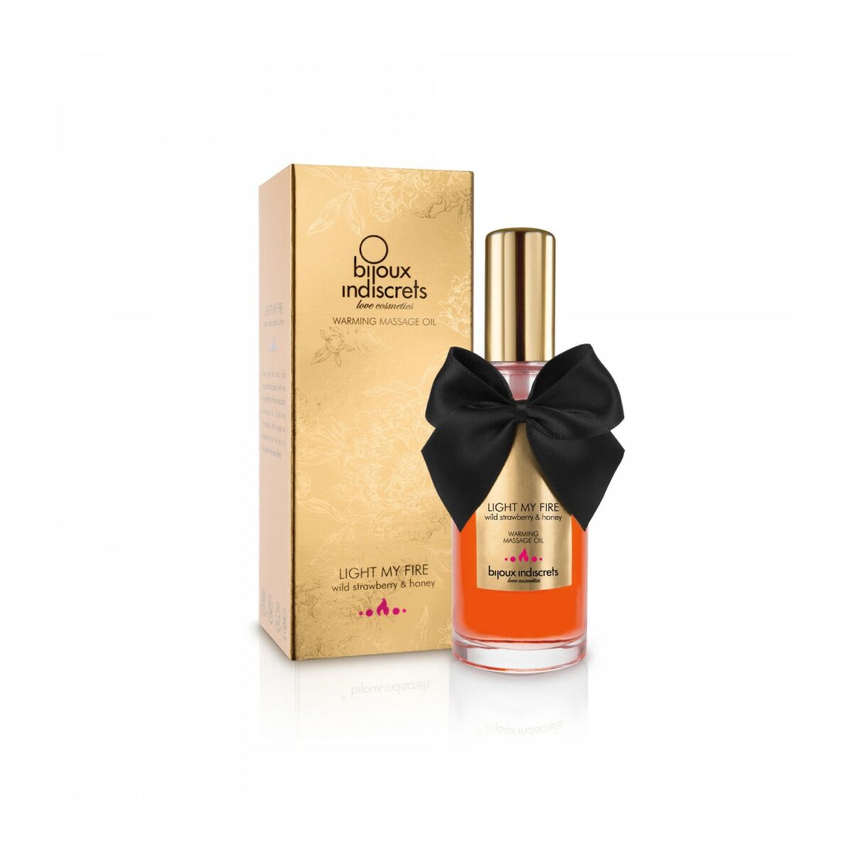 Erotisk Massageolja Bijoux Cosmetiques Light My Fire 100 ml Jordgubbe Värmeeffekt - 3