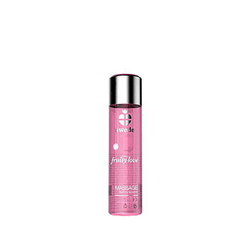Erotisk Massageolja Swede 60 ml Mousserande vin med jordgubbssmak Värmeeffekt