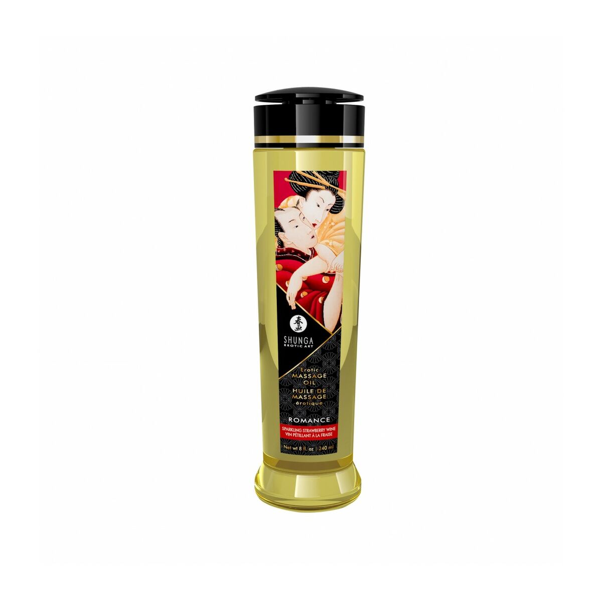 Erotisk Massageolja Shunga 240 ml Jordgubbschampagne