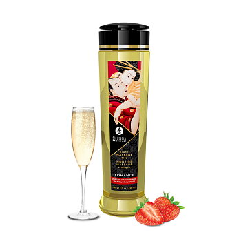 Erotisk Massageolja Shunga 240 ml Jordgubbschampagne