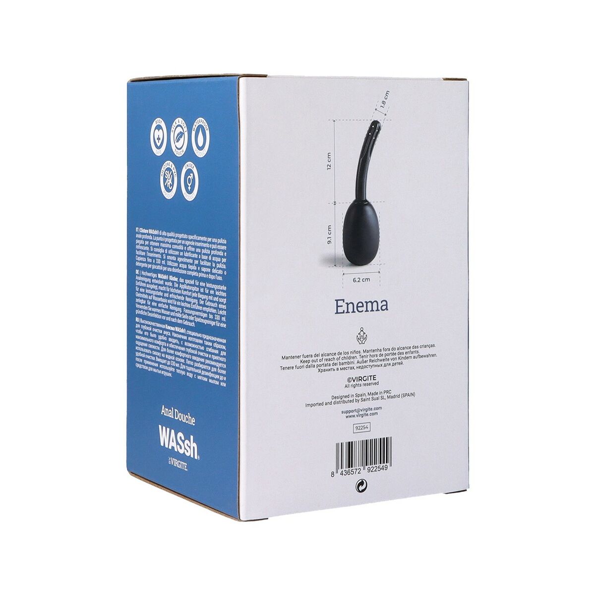 Colt expanderbar Analplugg Virgite Svart 150 ml - 3