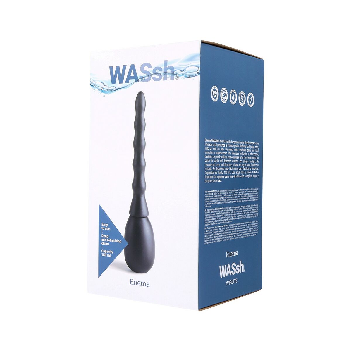 Colt expanderbar Analplugg Virgite Svart 150 ml - 3