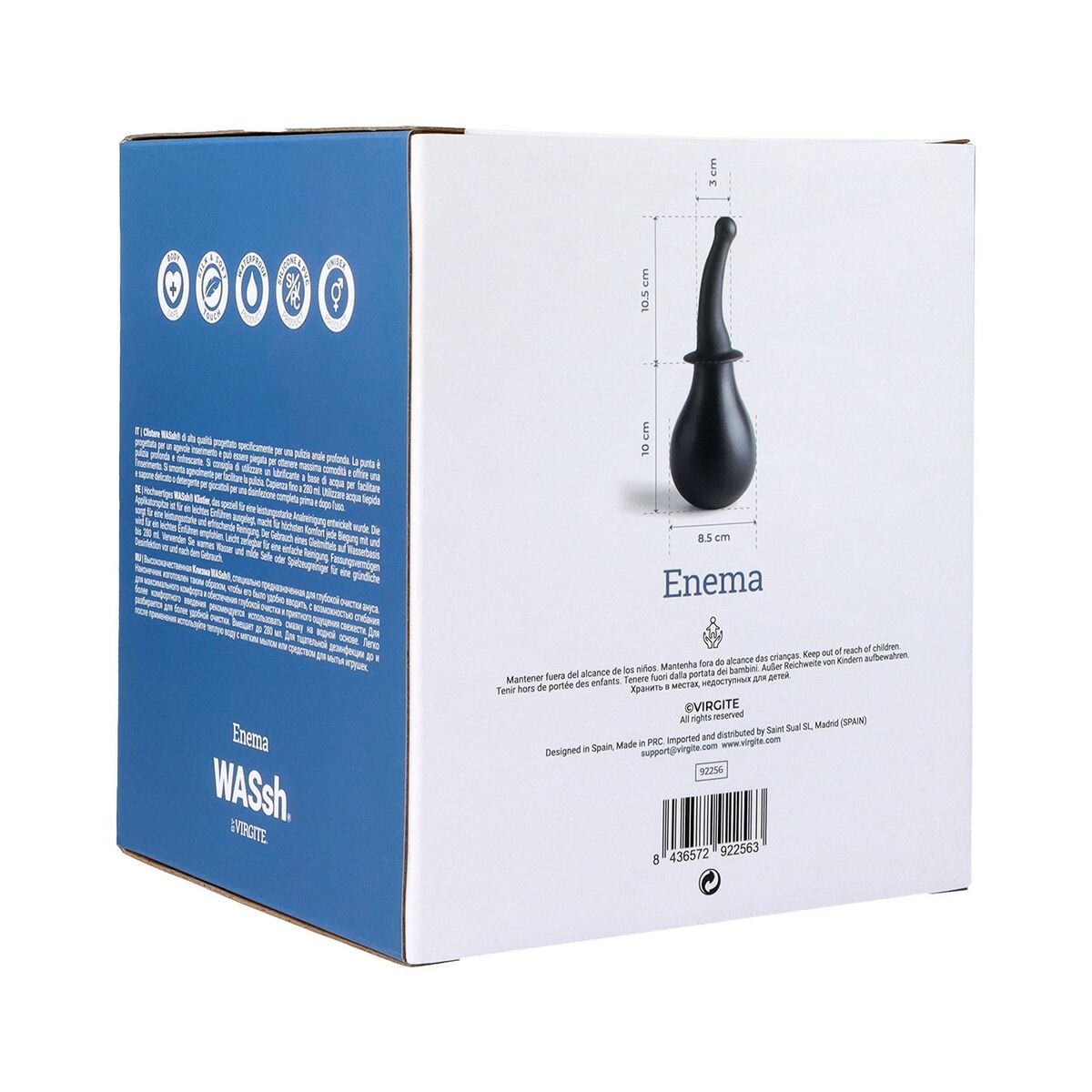 Colt expanderbar Analplugg Virgite Svart 280 ml - 7