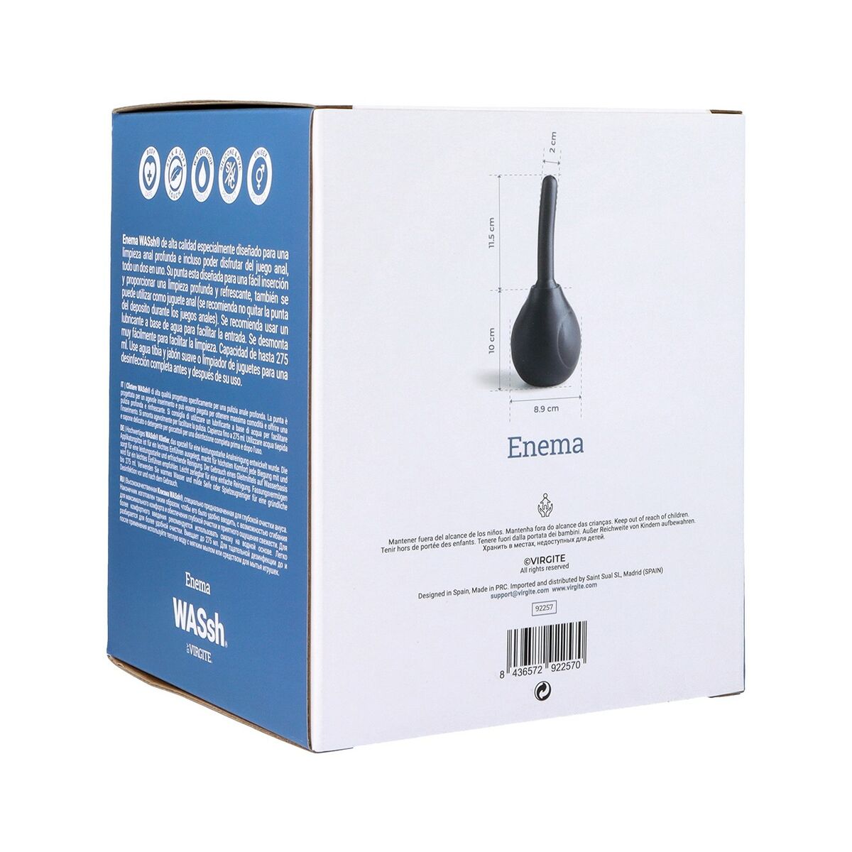 Colt expanderbar Analplugg Virgite Svart 275 ml - 4