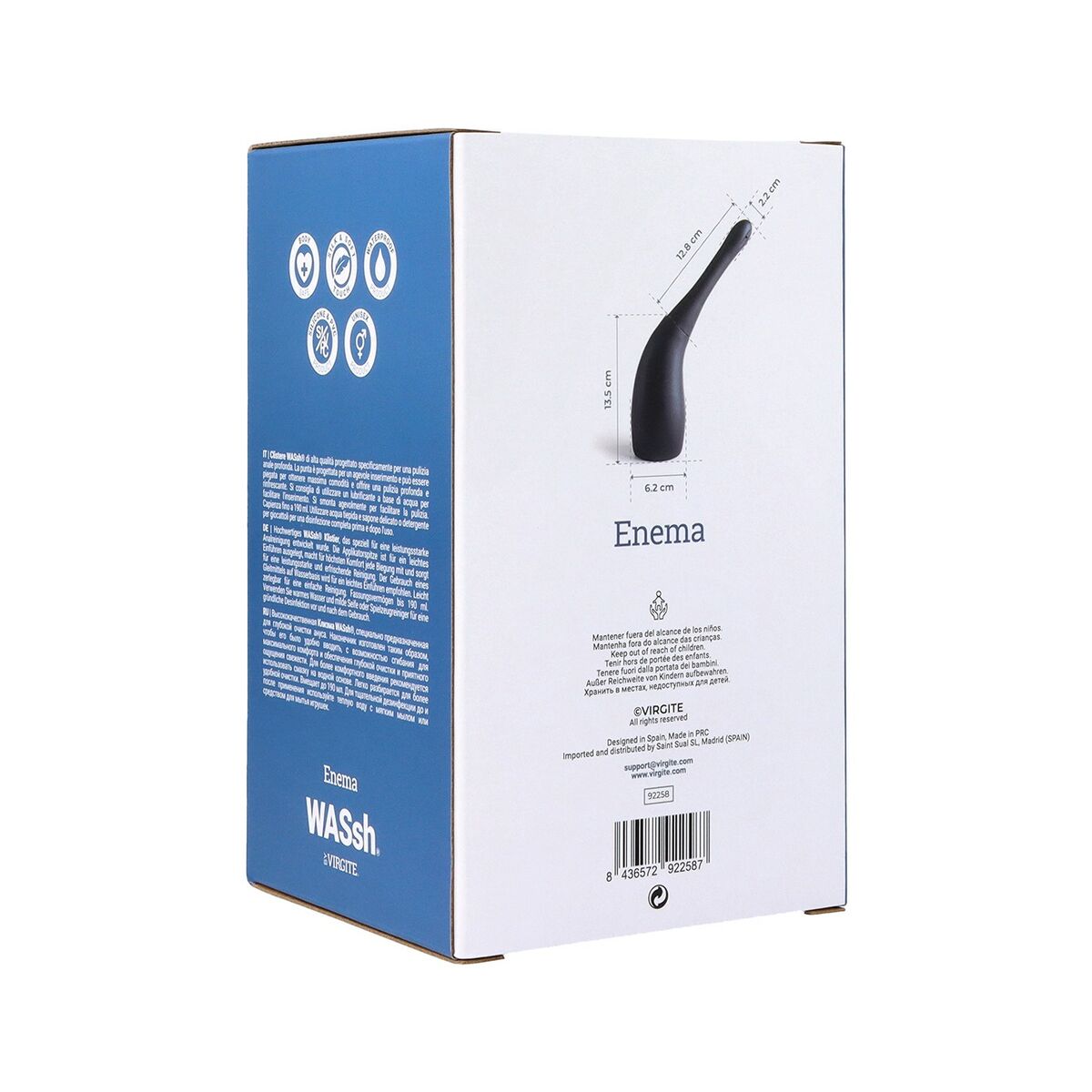 Colt expanderbar Analplugg Virgite Svart 190 ml - 5