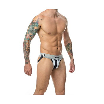 Stringtrosa Mob Eroticwear Vit Svart S