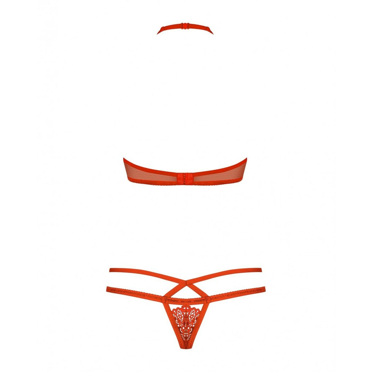 Set med underkläder Obsessive 838-SET-3 Röd S/M - 5