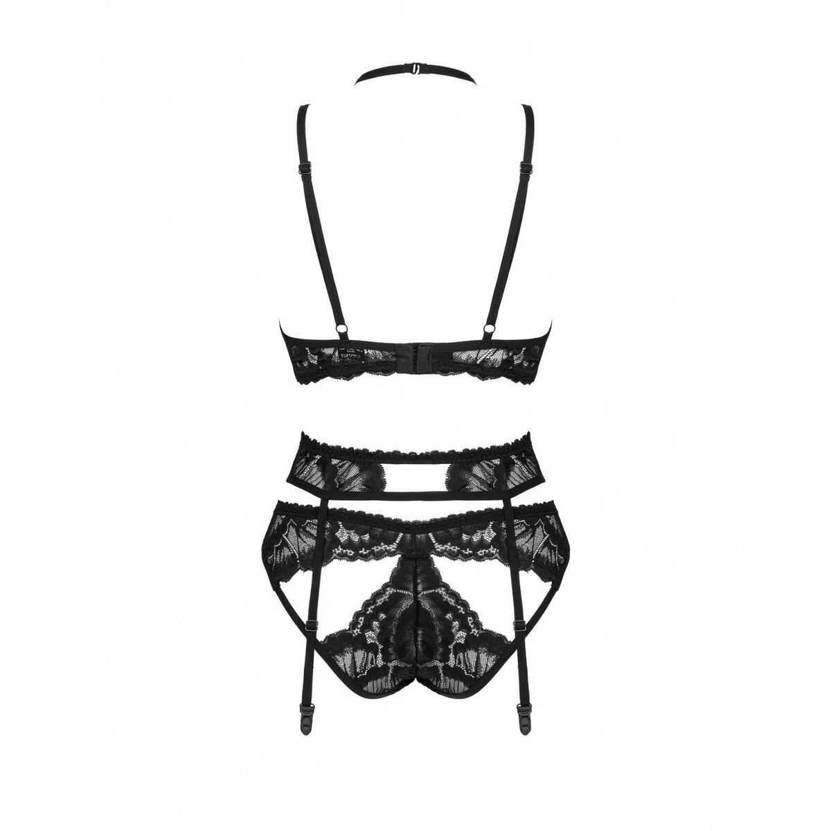 Set med underkläder Obsessive Alessya Svart XS/S - 4