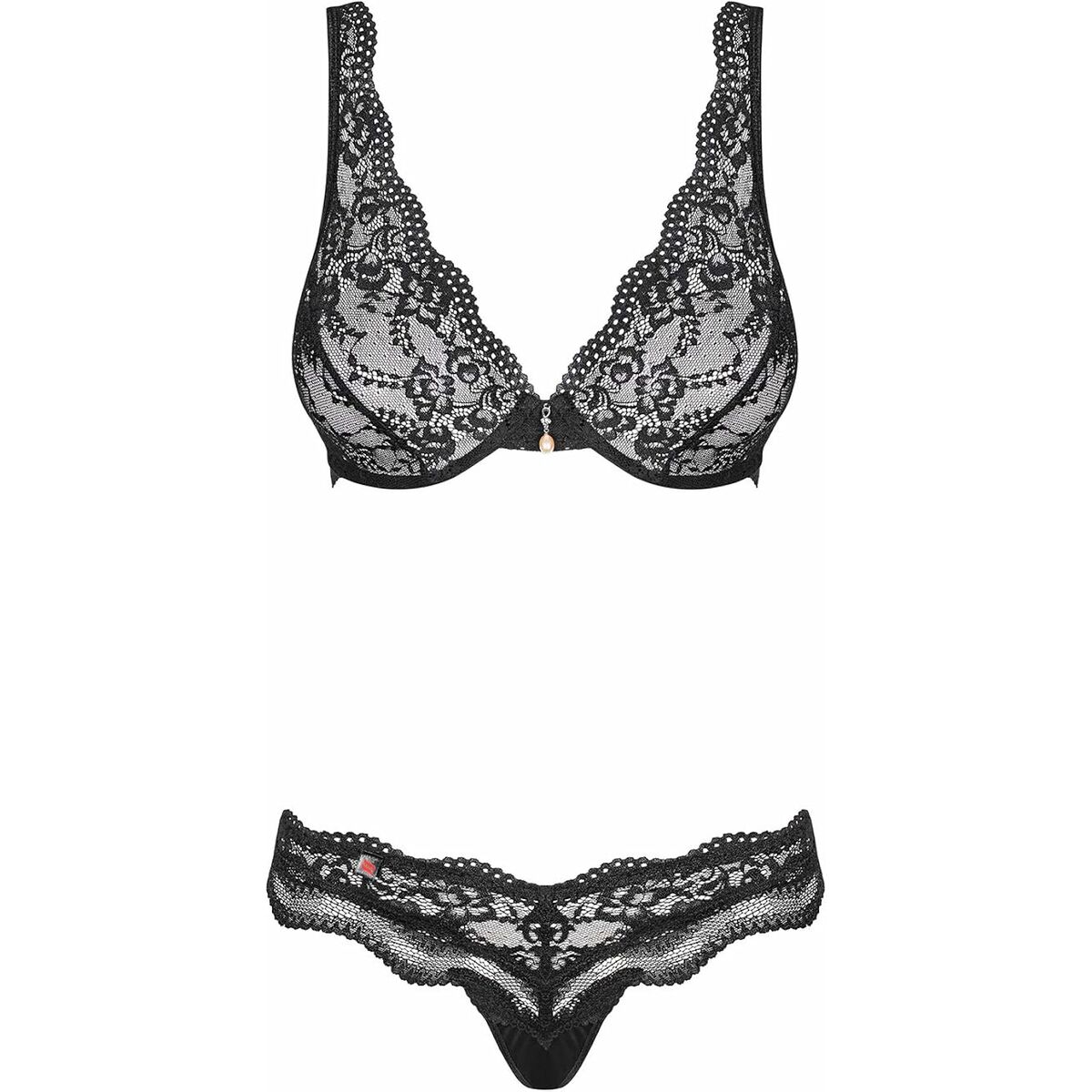 Set med underkläder Obsessive Luvae Svart L/XL - 6