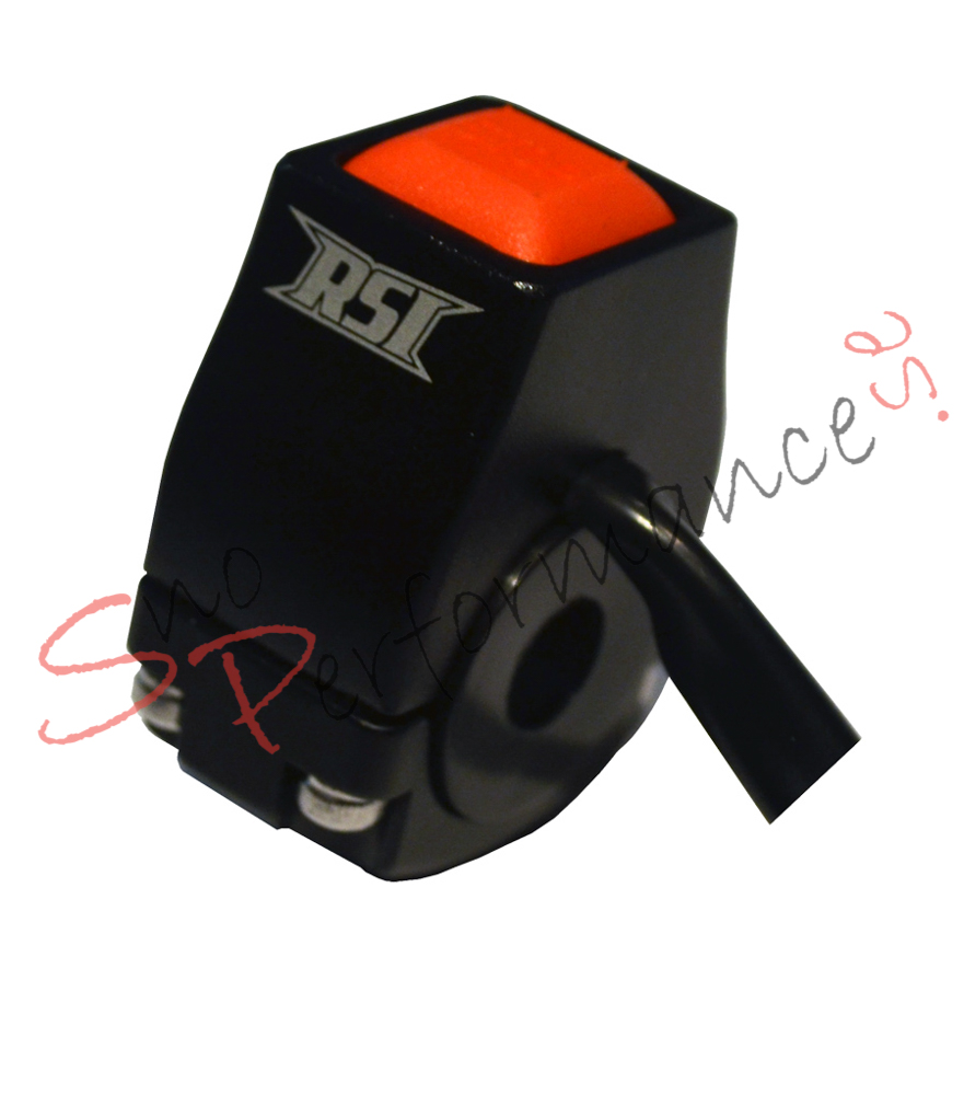 RSI Billet Stoppknapp "Svart" Universal