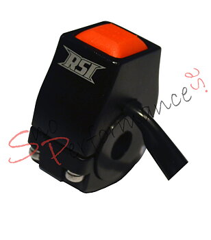 RSI Billet Stoppknapp "Svart" Universal