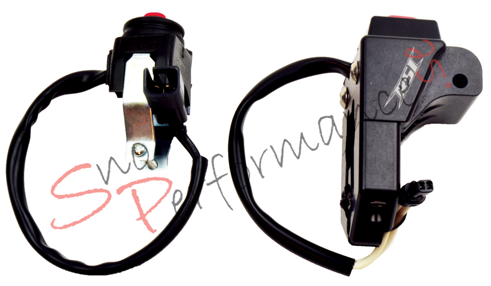RSI Billet Trottelblock, Arctic Cat ProClimb och ProCross (2-takt endast) Inkl. Billet Stoppknapp, och Backknapp, Std Anslutningar