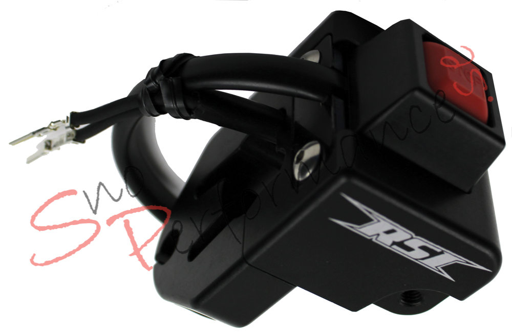 RSI Billet Trottelblock, Ski-Doo Gen4/XP/XM/XS (2-takt Endast) Inkl. Billet Stoppknapp, Std Terminaler - 2