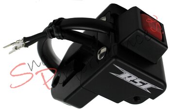 RSI Billet Trottelblock, Ski-Doo Gen4/XP/XM/XS (2-takt Endast) Inkl. Billet Stoppknapp, Std Terminaler