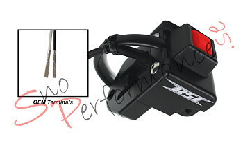 RSI Billet Trottelblock, Ski-Doo Gen4 (2-takt Endast) Inkl. Billet Stoppknapp, Std Terminaler