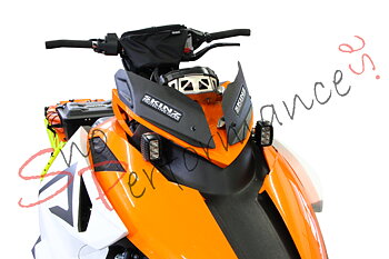 Skinz Windshield Flips Arctic Cat ProClimb och ProCross, Svart
