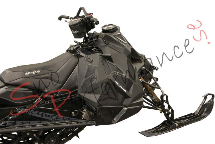 Skinz Arctic Cat ProClimb Komplett Helium Huv & Sidopanels-Kit (Ej modeller med Lägre Drivaxel), Svart - 4