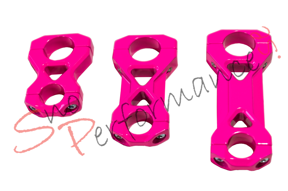 Skinz Chrome Alloy Styrhöjare 4" Sassy Pink